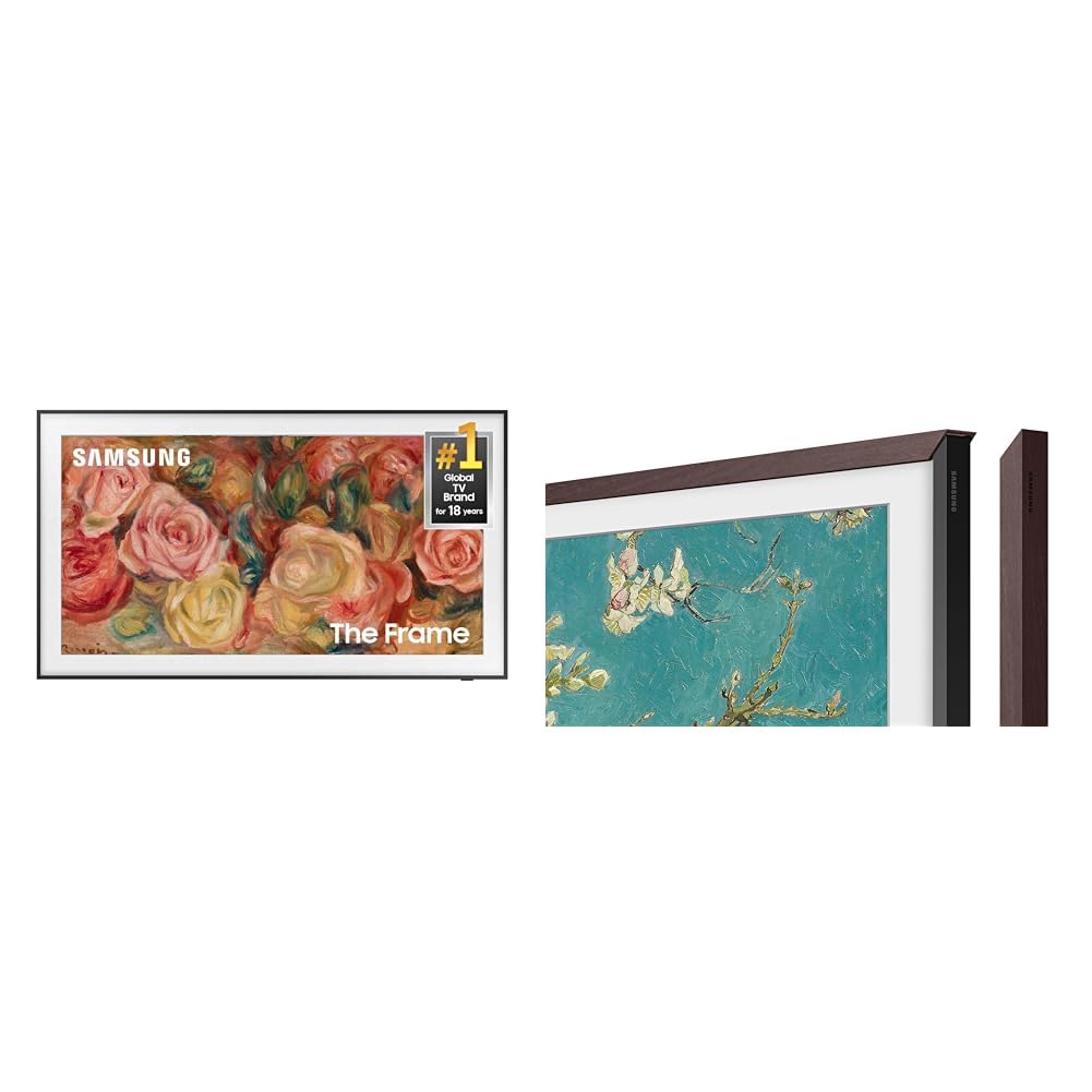 SAMSUNG 55-Inch Class QLED 4K LS03D The Frame Series Quantum HDR Smart TV w/Dolby Atmos, Art Mode, Anti-Reflection, Customizable Frame, Slim Fit Wall Mount with Alexa Built-in (QN55LS03D, 2024 Model)