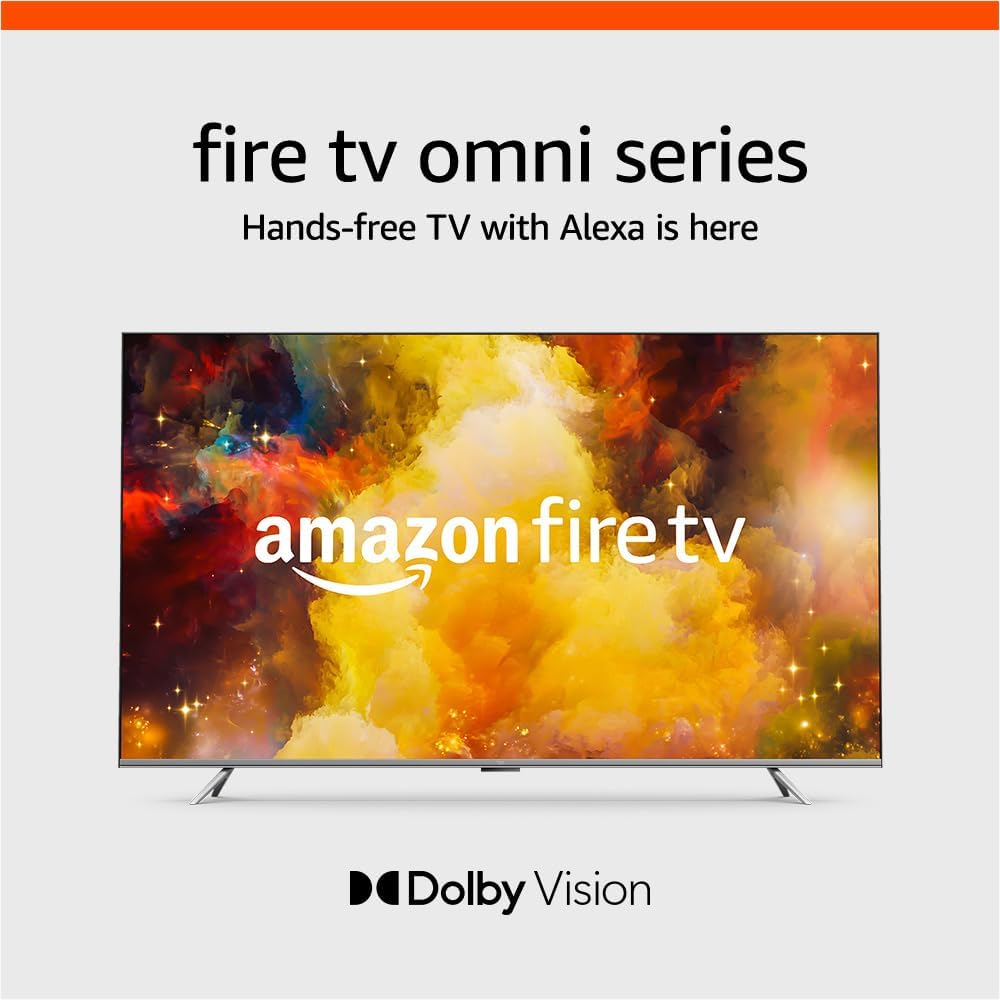 Amazon Fire TV 65" Omni Series, 4K UHD smart TV with Dolby Vision, hands-free with Alexa