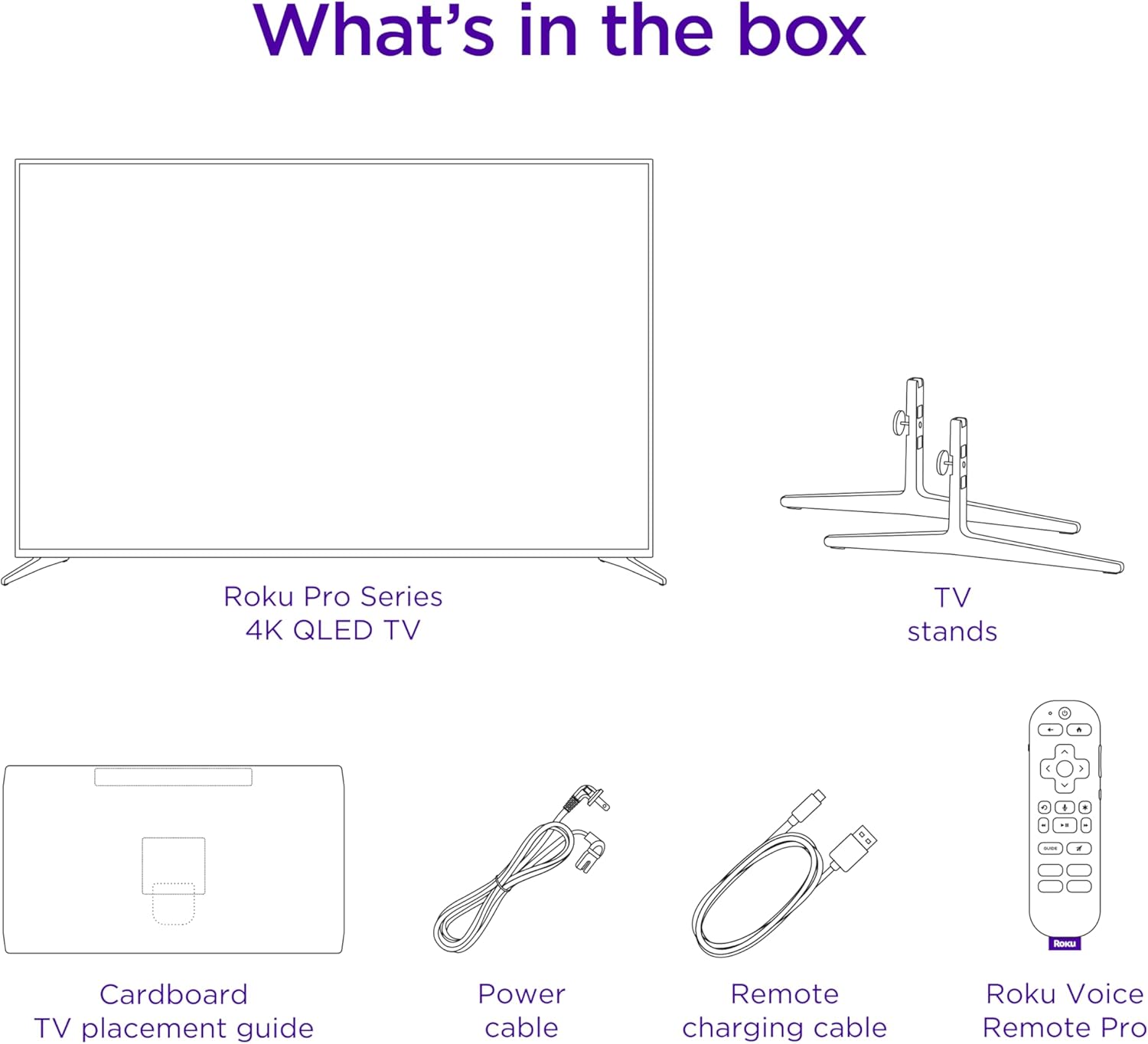 Roku Smart TV – 65-Inch Pro Series 4K QLED RokuTV with Backlit Roku Voice Remote Pro, Dolby Vision IQ, 120Hz Refresh Rate – Live Local News, Sports, Gaming