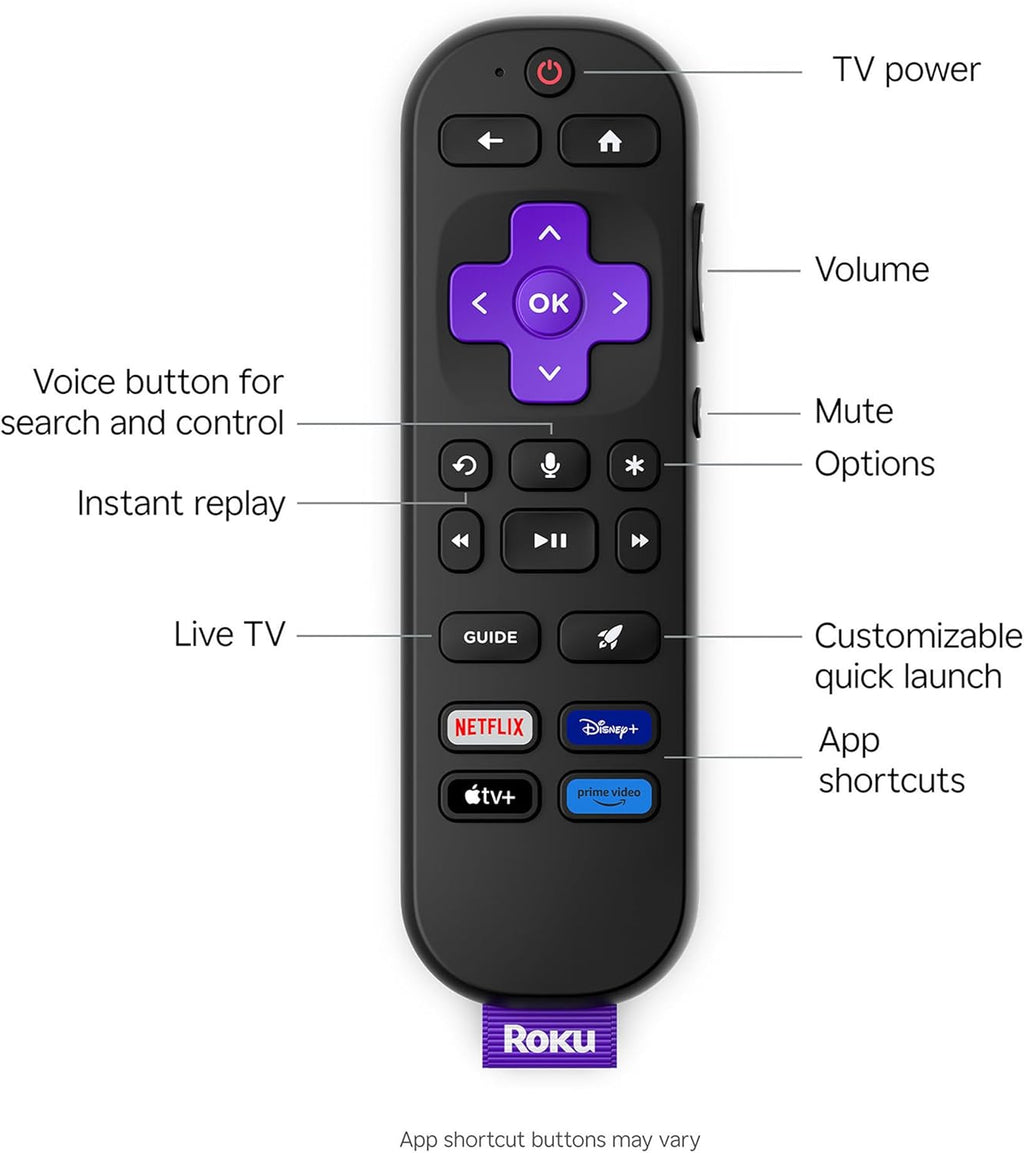 Roku Smart TV 2025 – 55-Inch Plus Series, Mini-LED TV – RokuTV with Enhanced Voice Remote – Flat Screen 4K QLED Television with Dolby Vision & Wi-Fi for Streaming Live Local News, Sports