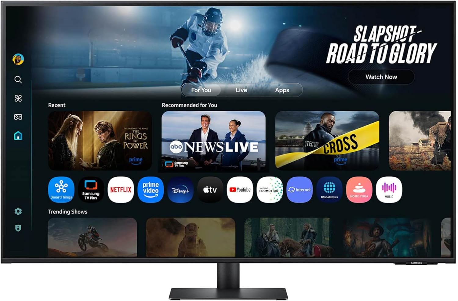 Samsung 43” Smart Monitor M7 (M70F) 4K UHD Display, Samsung Vision AI, Smart TV Apps, Gaming Hub, USB-C, HDMI and USB-A, Black, LS43FM702UNXZA, 2025