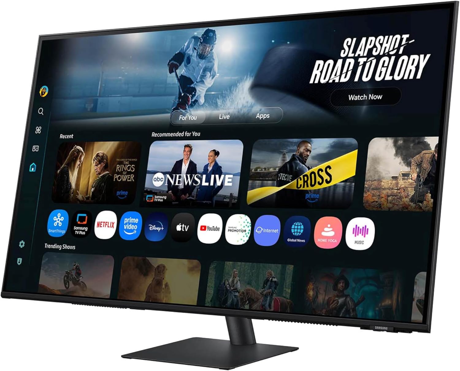 Samsung 43” Smart Monitor M7 (M70F) 4K UHD Display, Samsung Vision AI, Smart TV Apps, Gaming Hub, USB-C, HDMI and USB-A, Black, LS43FM702UNXZA, 2025