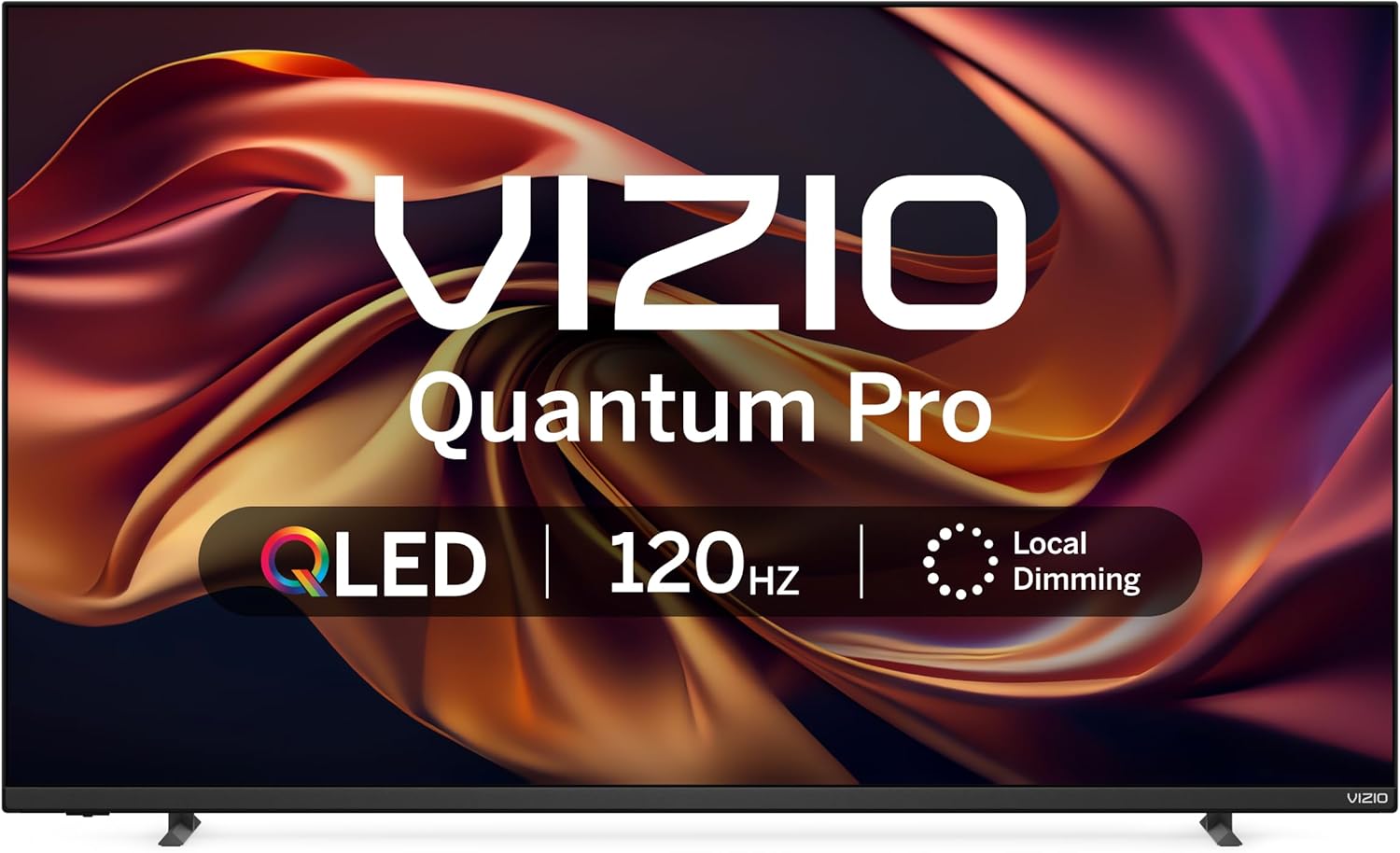 VIZIO 50-inch Quantum Pro 4K 120Hz QLED HDR10+ Smart TV with Dolby Vision, Active Full Array, 240Hz @ 1080p PC Gaming, WiFi 6E, Apple AirPlay, Chromecast Built-in, M50QXM-K01, 2023 Model