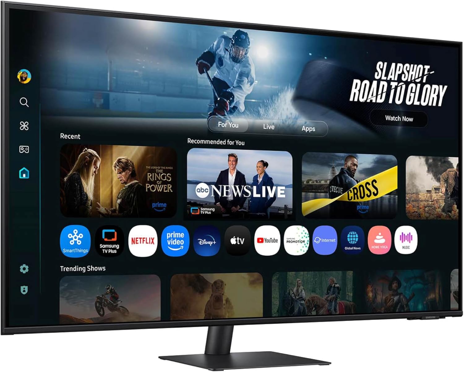 Samsung 43” Smart Monitor M7 (M70F) 4K UHD Display, Samsung Vision AI, Smart TV Apps, Gaming Hub, USB-C, HDMI and USB-A, Black, LS43FM702UNXZA, 2025