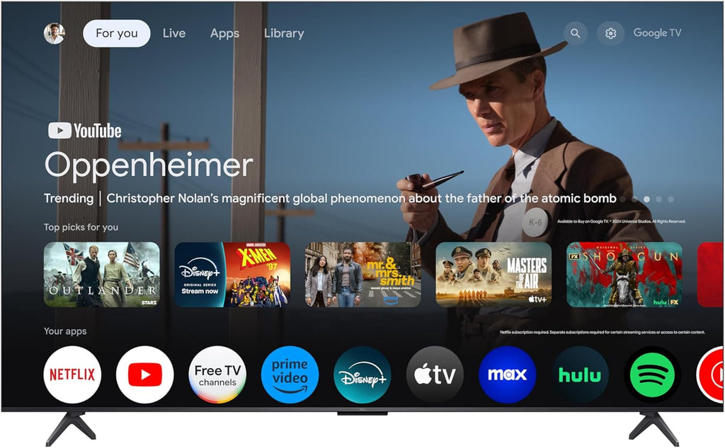 TCL 55 Inch Class QM6K Series | Mini LED QLED 4K HDR | 55QM6K, 2025 Model | 120HZ-144HZ High Brightness Smart Google TV Dolby Atmos Onkyo Audio | Voice Remote Alexa Gaming Streaming Television