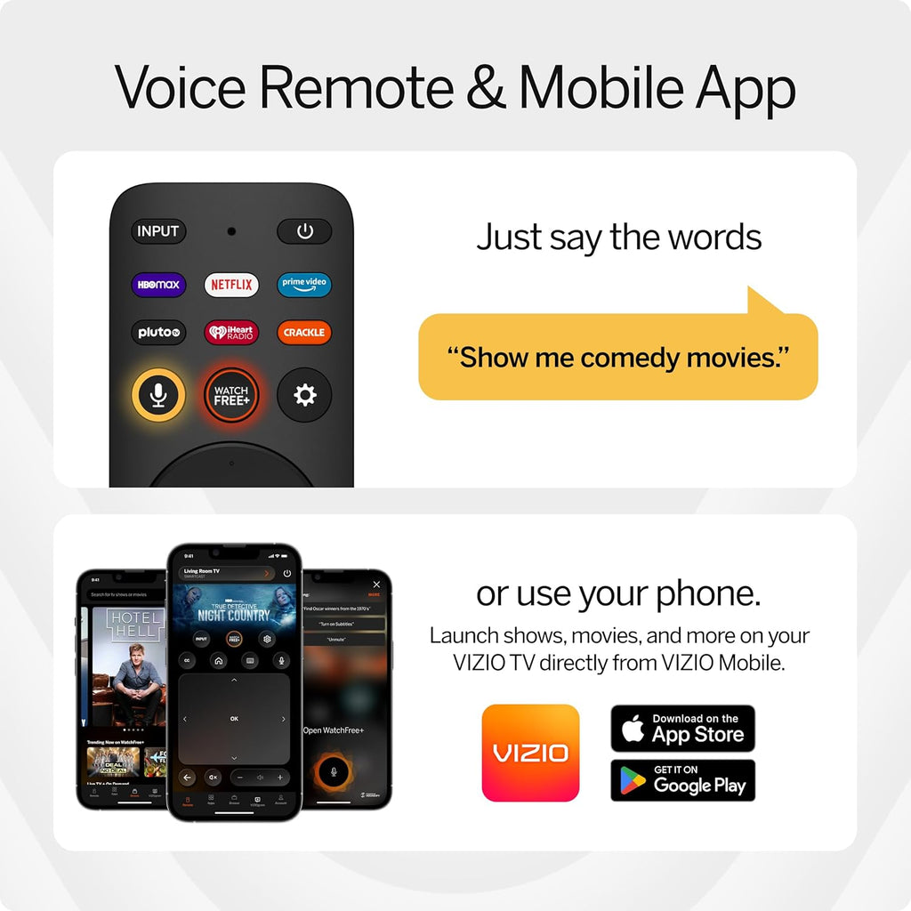 VIZIO 50-inch Quantum Pro 4K 120Hz QLED HDR10+ Smart TV with Dolby Vision, Active Full Array, 240Hz @ 1080p PC Gaming, WiFi 6E, Apple AirPlay, Chromecast Built-in, M50QXM-K01, 2023 Model