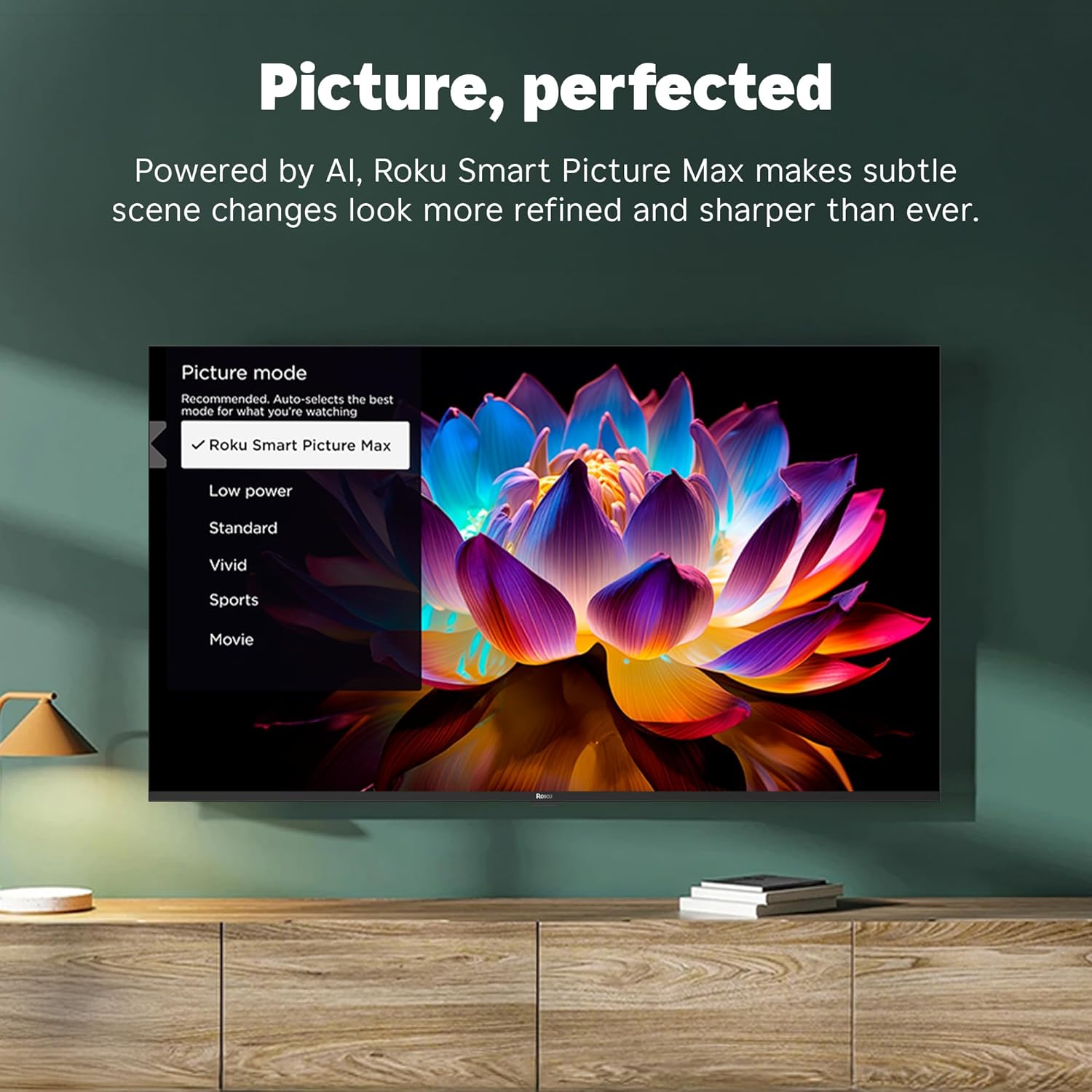 Roku Smart TV 2025 – 55-Inch Plus Series, Mini-LED TV – RokuTV with Enhanced Voice Remote – Flat Screen 4K QLED Television with Dolby Vision & Wi-Fi for Streaming Live Local News, Sports