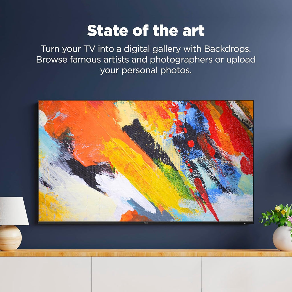 Roku Smart TV – 65-Inch Pro Series 4K QLED RokuTV with Backlit Roku Voice Remote Pro, Dolby Vision IQ, 120Hz Refresh Rate – Live Local News, Sports, Gaming