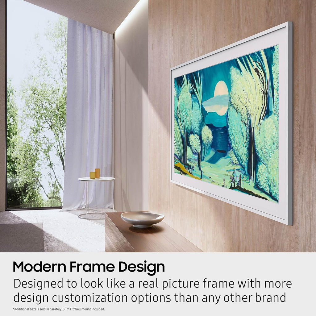 Samsung 55-Inch Class The Frame LS03F 4K QLED Smart TV (2025 Model) Slim Fit Wall Mount, Modern Frame Design, NQ4 AI Gen2 Processor, Art Mode, Artful Picture Quality, Samsung Vision AI, Alexa Built-in