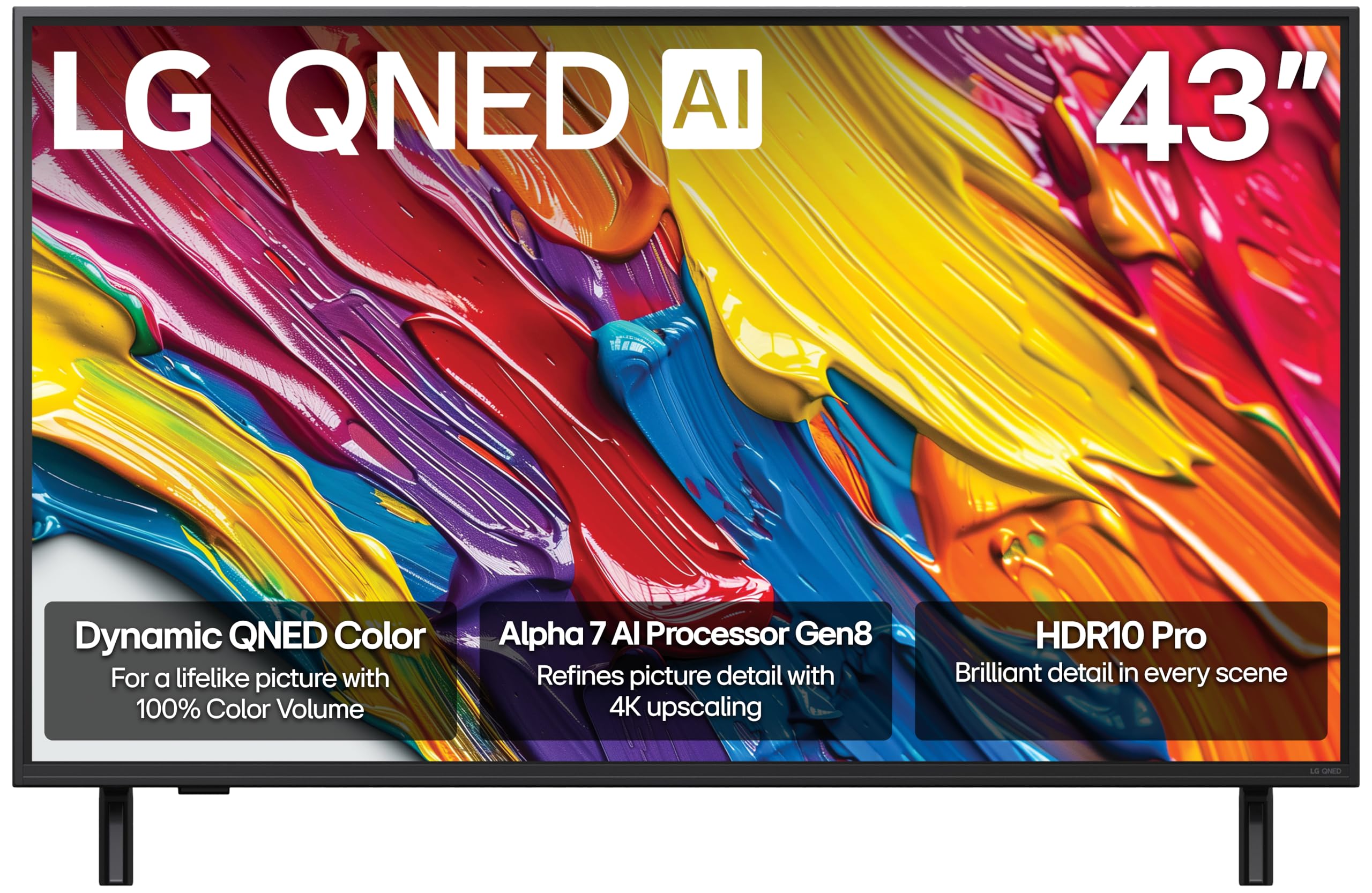 LG 65-Inch Class QNED AI 4K QNED82A Series Smart TV w/AI Sound, HDR10, 4K Super Upscaling, Filmmaker Mode, Wow Orchestra, Alexa Built-in (65QNED82AUA, 2025)