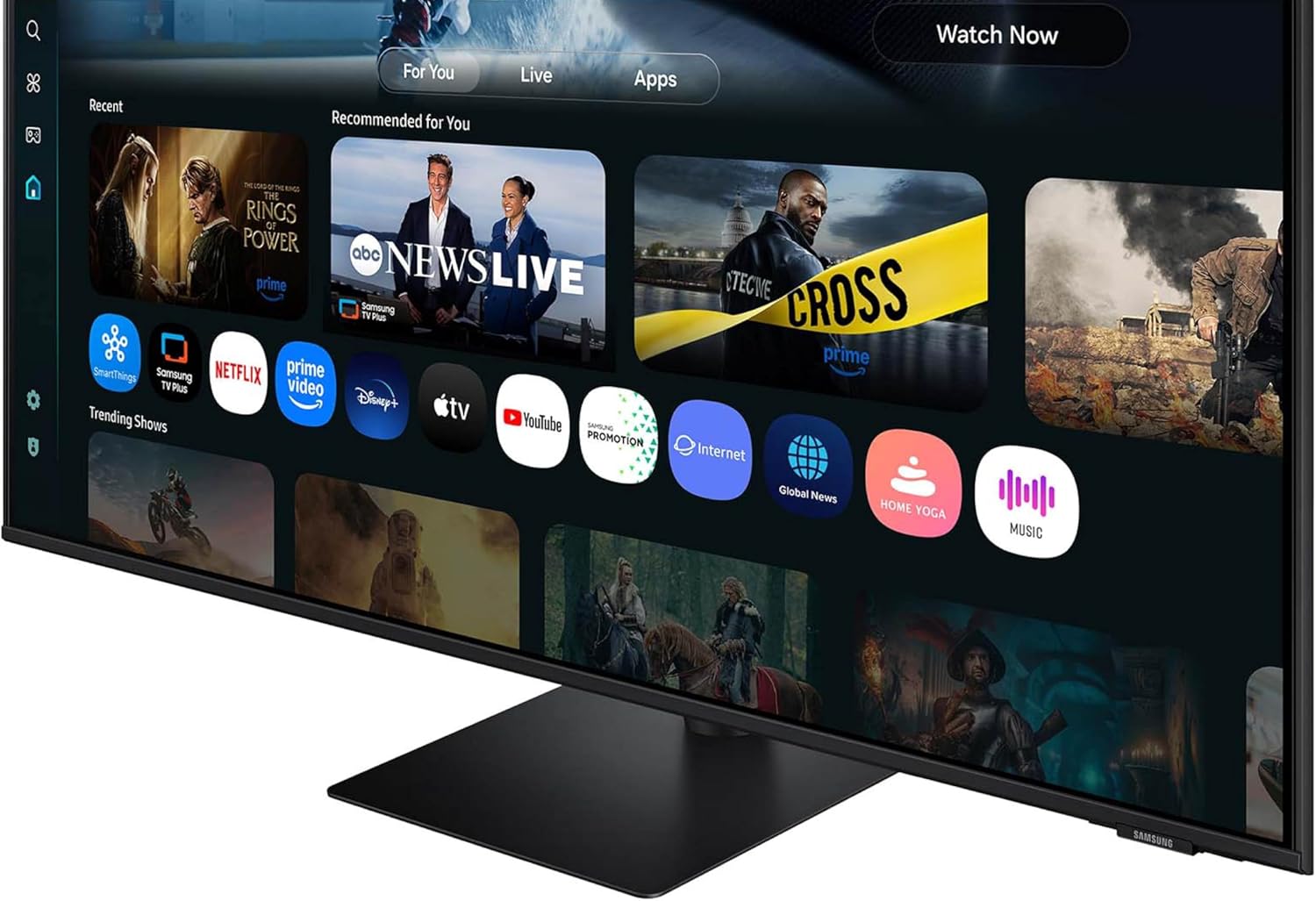 Samsung 43” Smart Monitor M7 (M70F) 4K UHD Display, Samsung Vision AI, Smart TV Apps, Gaming Hub, USB-C, HDMI and USB-A, Black, LS43FM702UNXZA, 2025