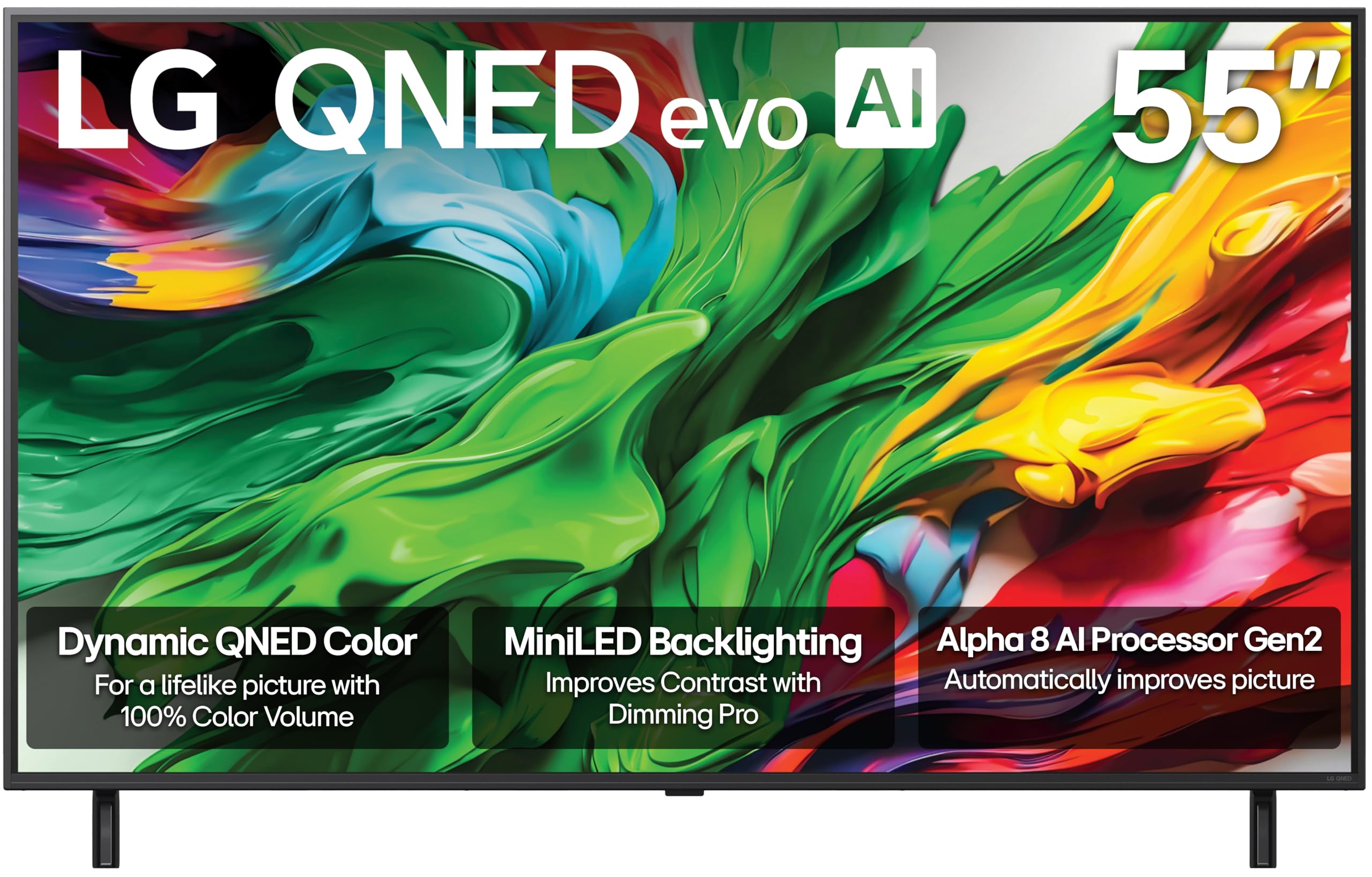 LG 75-Inch Class QNED evo AI QNED85A Series Mini LED 4K Smart TV w/AI Picture, AI Sound, HDR10, AI Super Upscaling 4K, Filmmaker Mode, Wow Orchestra, Alexa Built-in (75QNED85AUA, 2025)