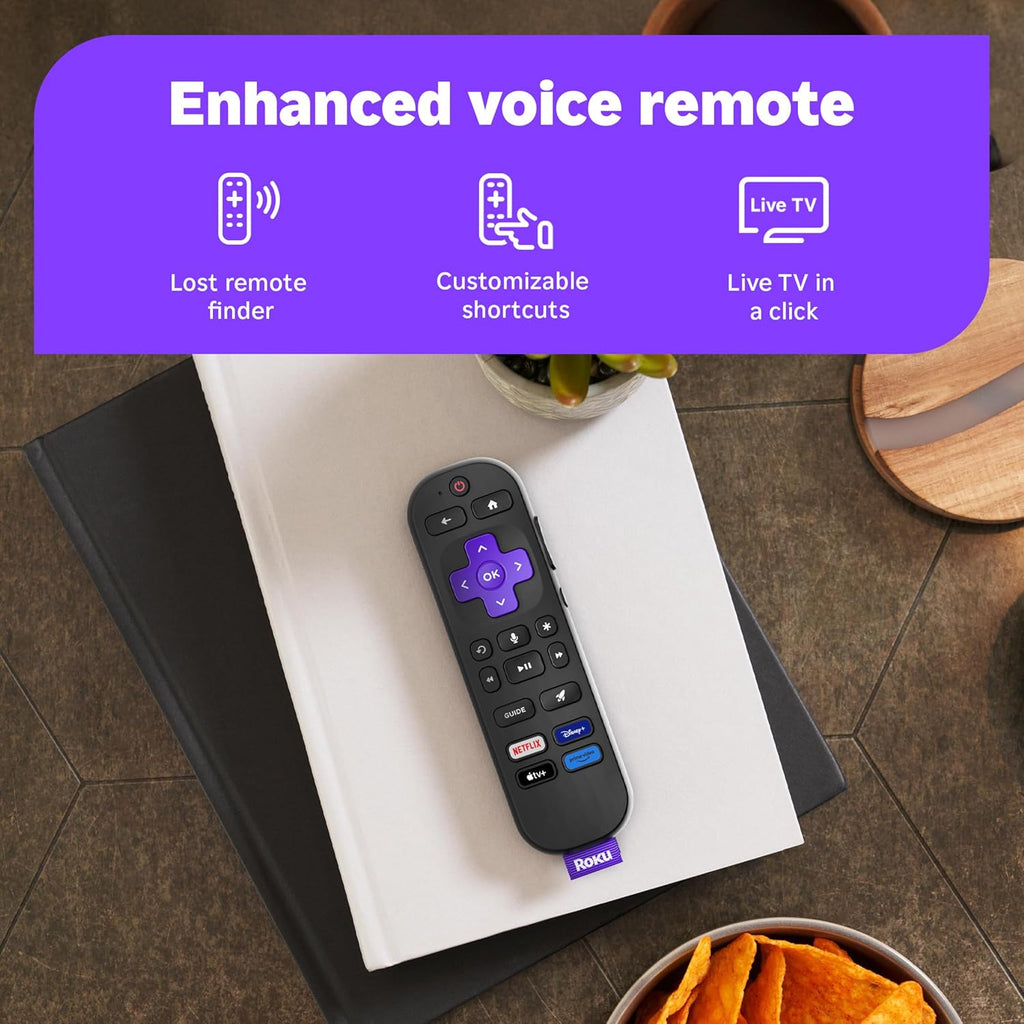 Roku Smart TV 2025 – 65-Inch Select Series, 4K HDR TV – RokuTV with Enhanced Voice Remote – Flat Screen LED Television with Wi-Fi for Streaming Live Local News, Sports, Family Entertainment