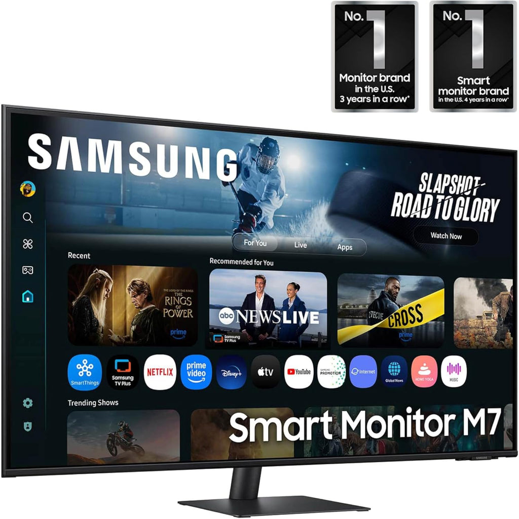 Samsung 43” Smart Monitor M7 (M70F) 4K UHD Display, Samsung Vision AI, Smart TV Apps, Gaming Hub, USB-C, HDMI and USB-A, Black, LS43FM702UNXZA, 2025