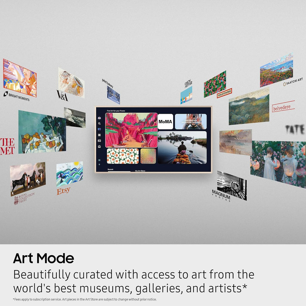 Samsung 55-Inch Class The Frame LS03F 4K QLED Smart TV (2025 Model) Slim Fit Wall Mount, Modern Frame Design, NQ4 AI Gen2 Processor, Art Mode, Artful Picture Quality, Samsung Vision AI, Alexa Built-in