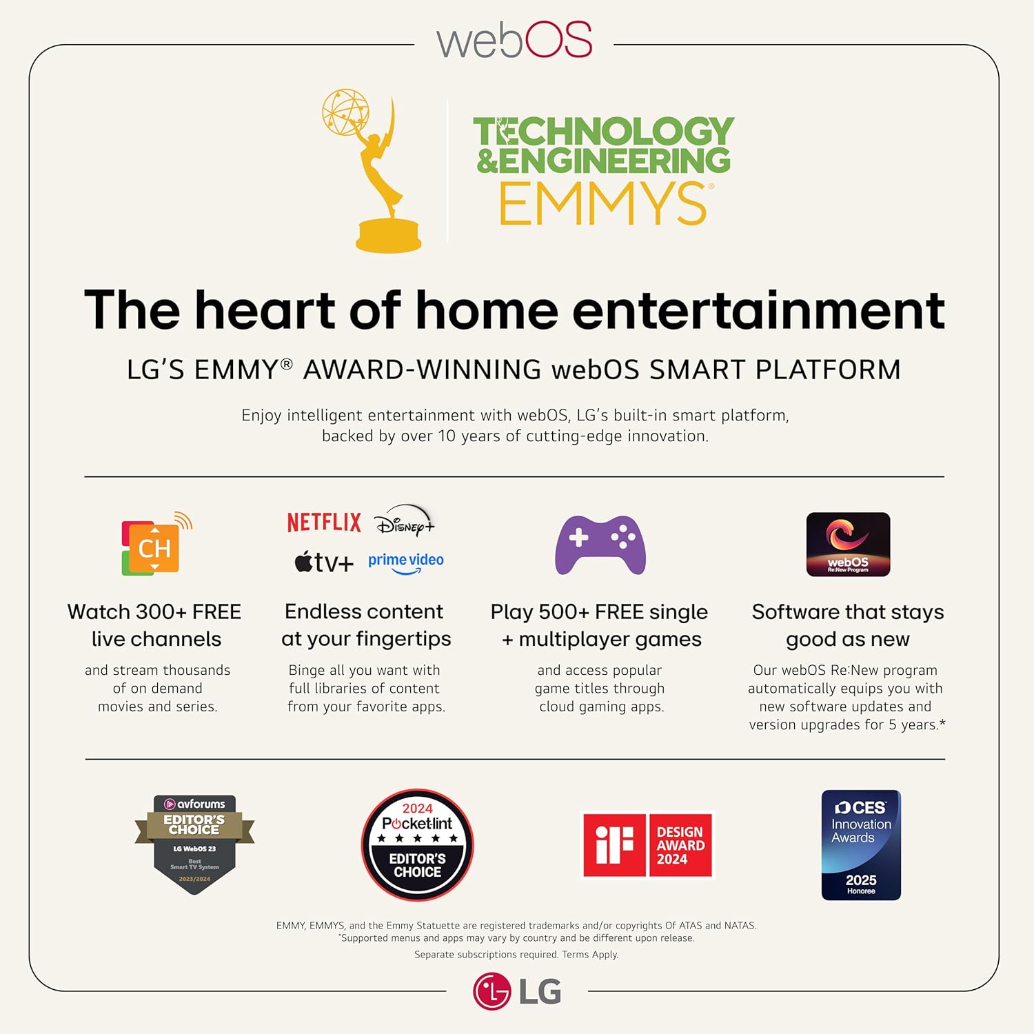 LG 65-Inch Class OLED evo AI 4K C5 Series Smart TV w/Dolby Atmos, Dolby Vision, HDR10, AI Super Upscaling 4K, Filmmaker Mode, Wow Orchestra, Alexa Built-in (OLED65C5PUA, 2025)