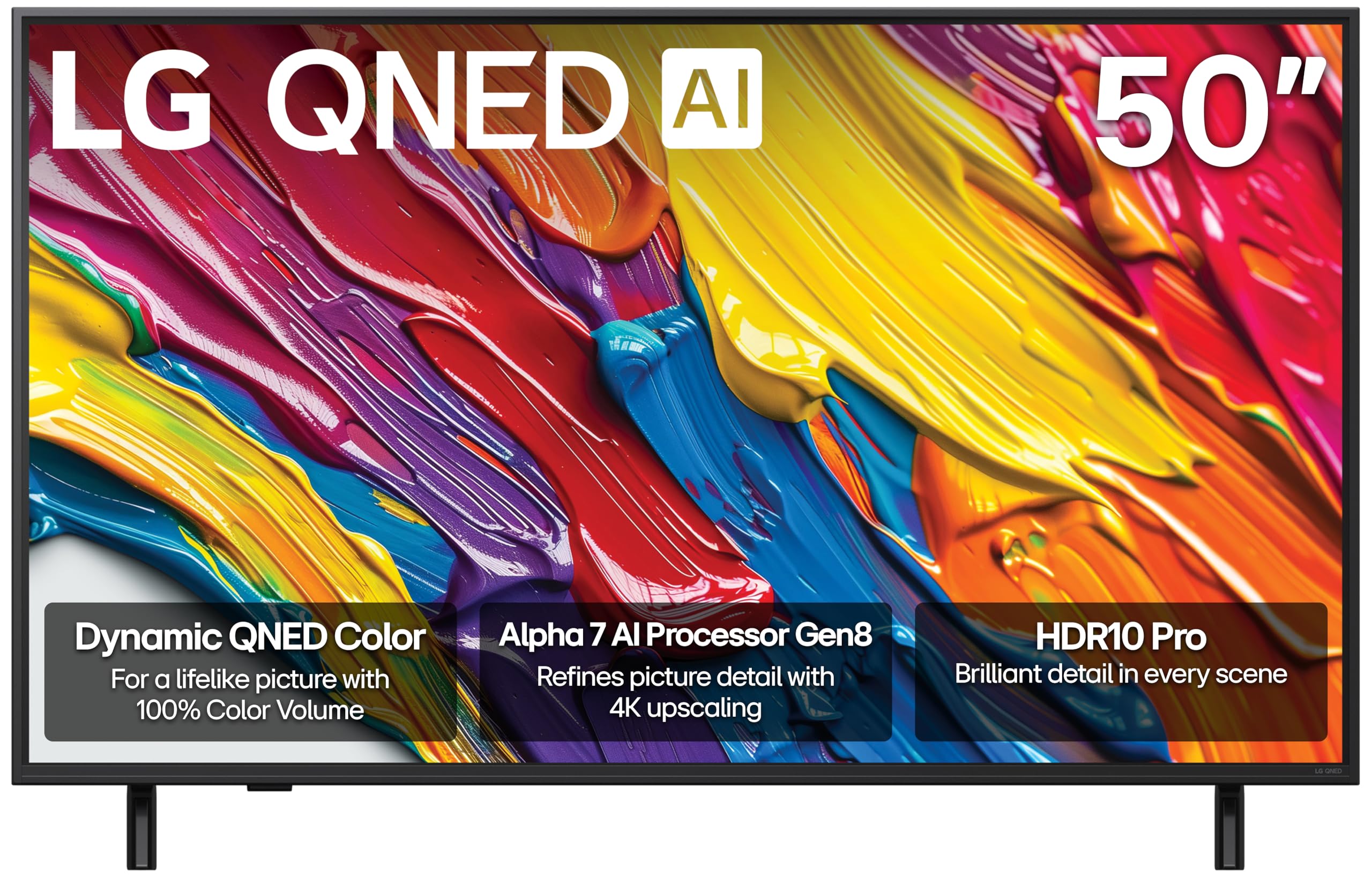 LG 65-Inch Class QNED AI 4K QNED82A Series Smart TV w/AI Sound, HDR10, 4K Super Upscaling, Filmmaker Mode, Wow Orchestra, Alexa Built-in (65QNED82AUA, 2025)