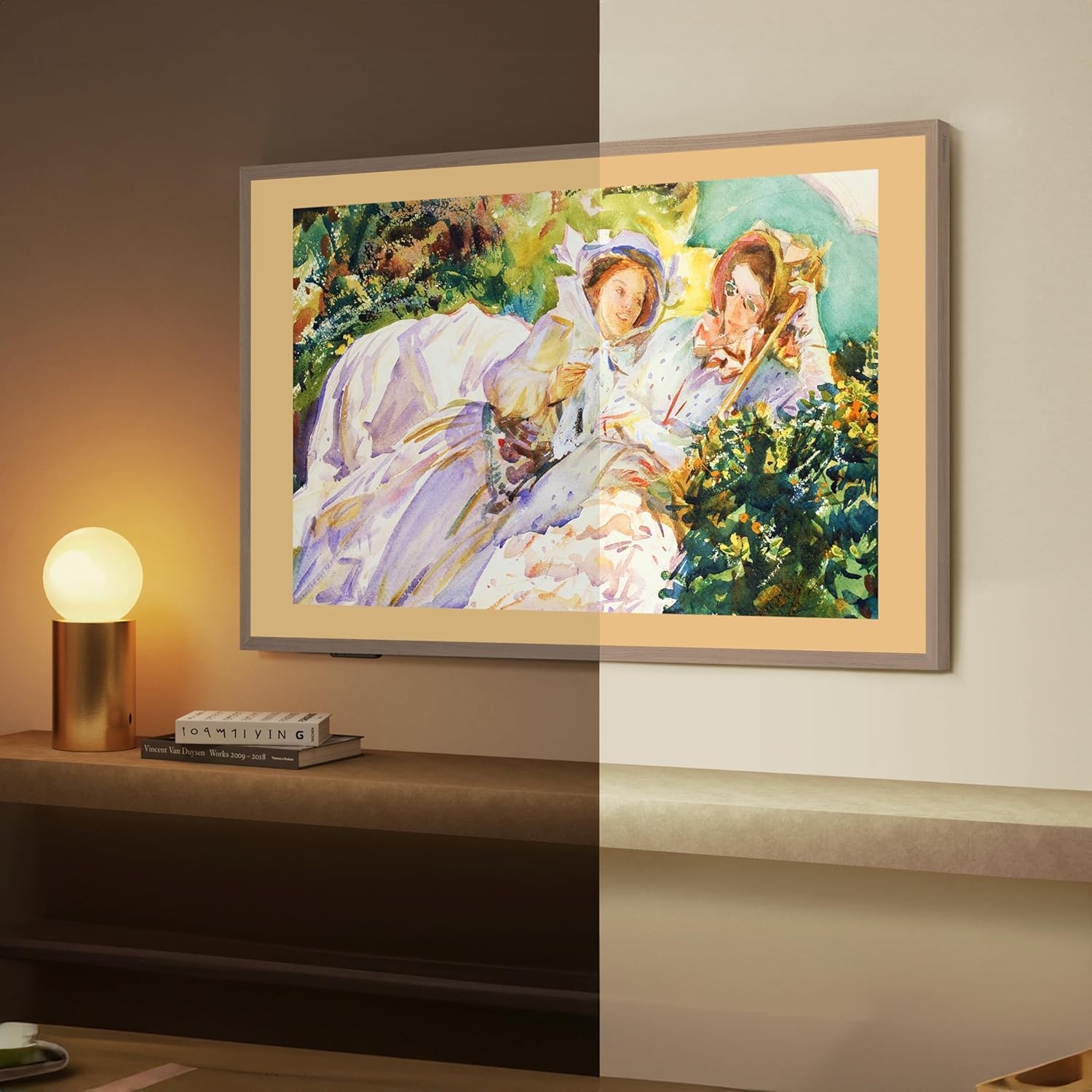 Hisense 55-Inch Class QLED 4K S7N CanvasTV Series Dolby Vision HDR Google Smart TV (55S7N) - 144Hz, Art Mode, Anti-Glare Panel, Hi-Matte Display, Frame & UltraSlim Wall Mount Included