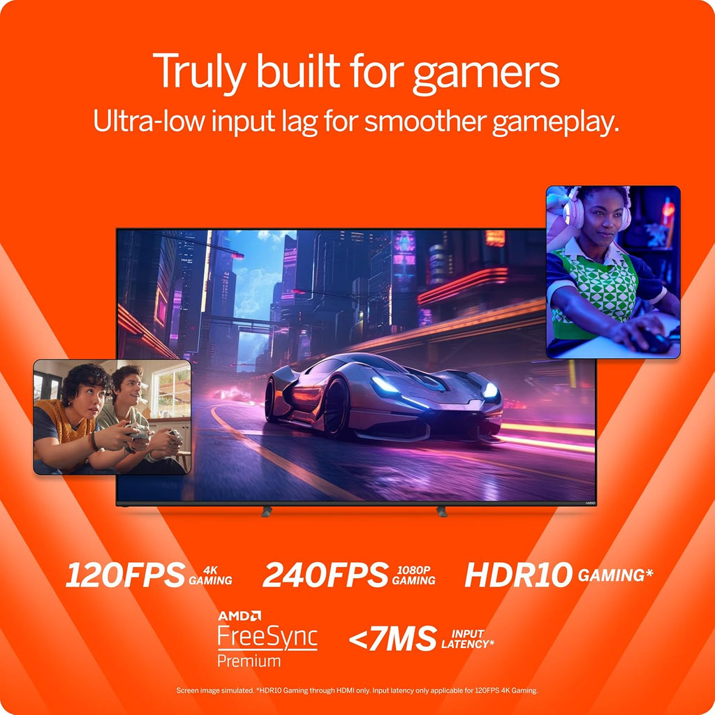 VIZIO 50-inch Quantum Pro 4K 120Hz QLED HDR10+ Smart TV with Dolby Vision, Active Full Array, 240Hz @ 1080p PC Gaming, WiFi 6E, Apple AirPlay, Chromecast Built-in, M50QXM-K01, 2023 Model