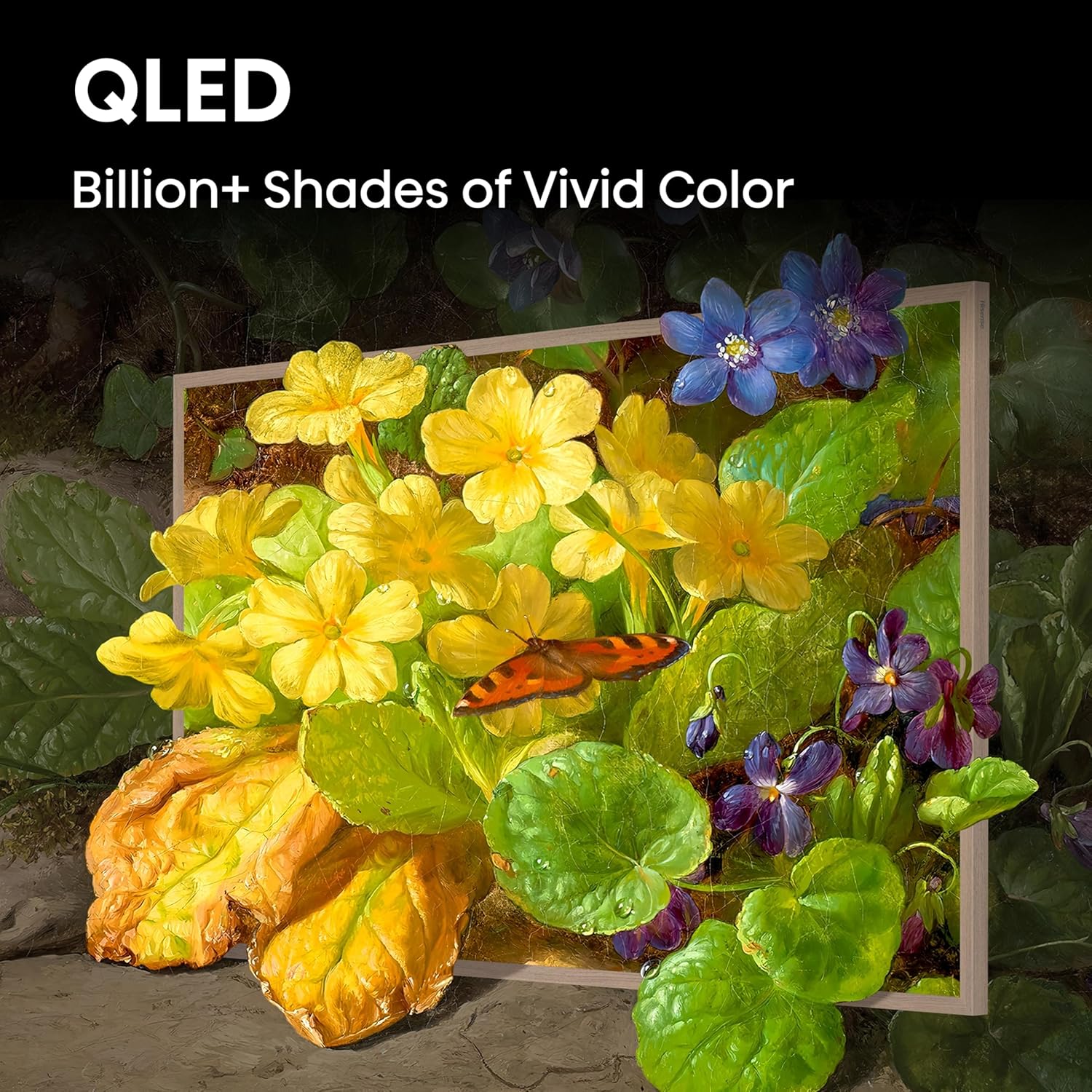 Hisense 55-Inch Class QLED 4K S7N CanvasTV Series Dolby Vision HDR Google Smart TV (55S7N) - 144Hz, Art Mode, Anti-Glare Panel, Hi-Matte Display, Frame & UltraSlim Wall Mount Included