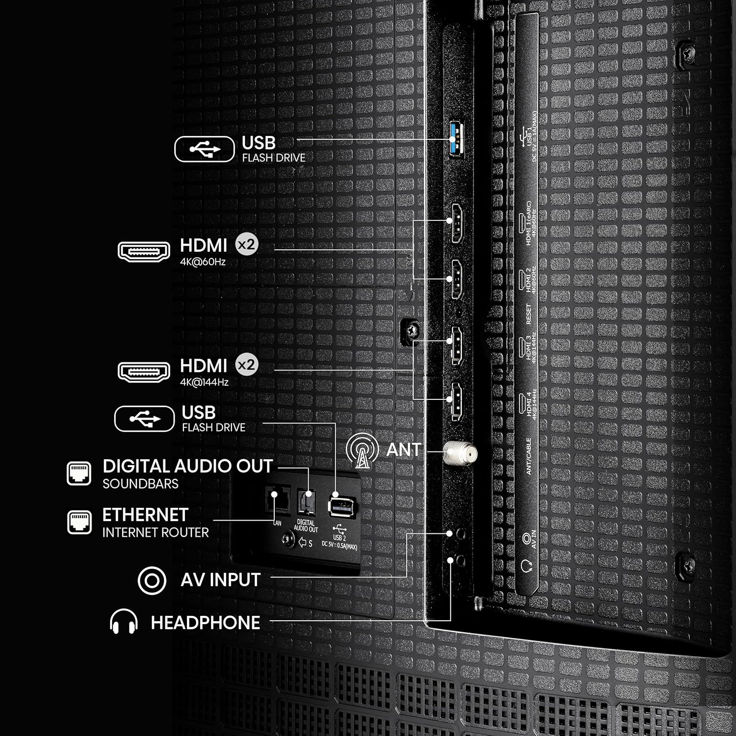 Hisense 65" Class U6 Series Best Value Mini-LED 4K UHD Smart HDR Gaming Fire TV (65U65QF, 2025 Model) - QLED, Native 144Hz, Motion Rate 480, Dolby Vision IQ, Dolby Atmos, Game Mode Pro, Alexa Built In